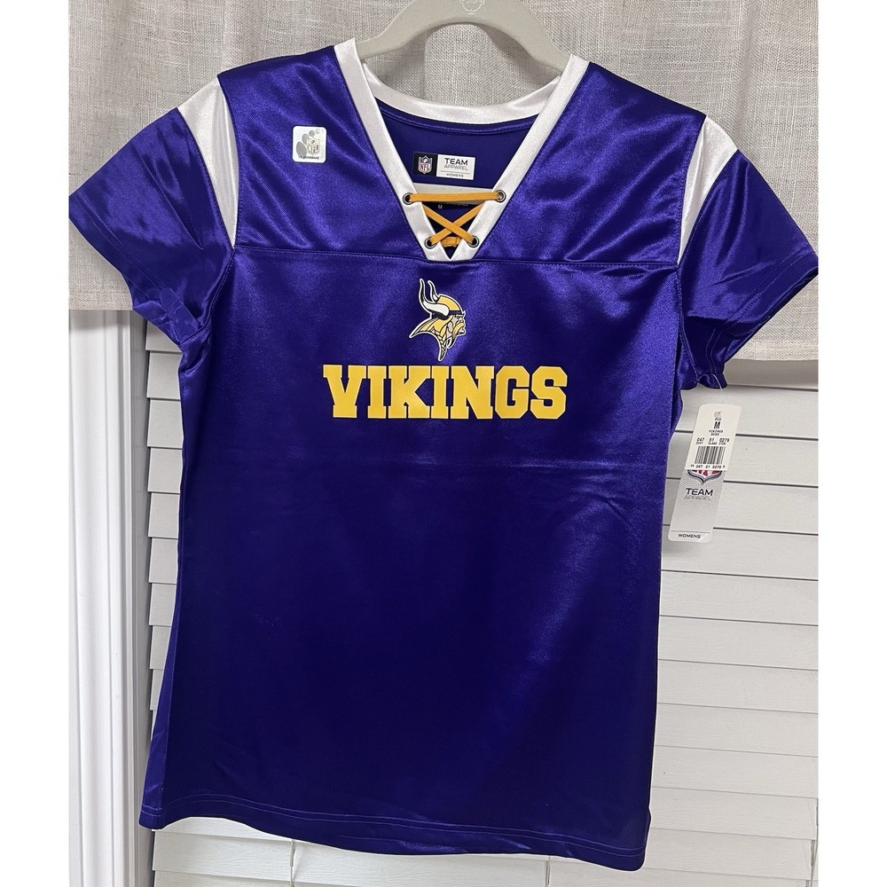 NFL Team Apparel Minnesota Vikings Women's Purple Jersey Size M NWT